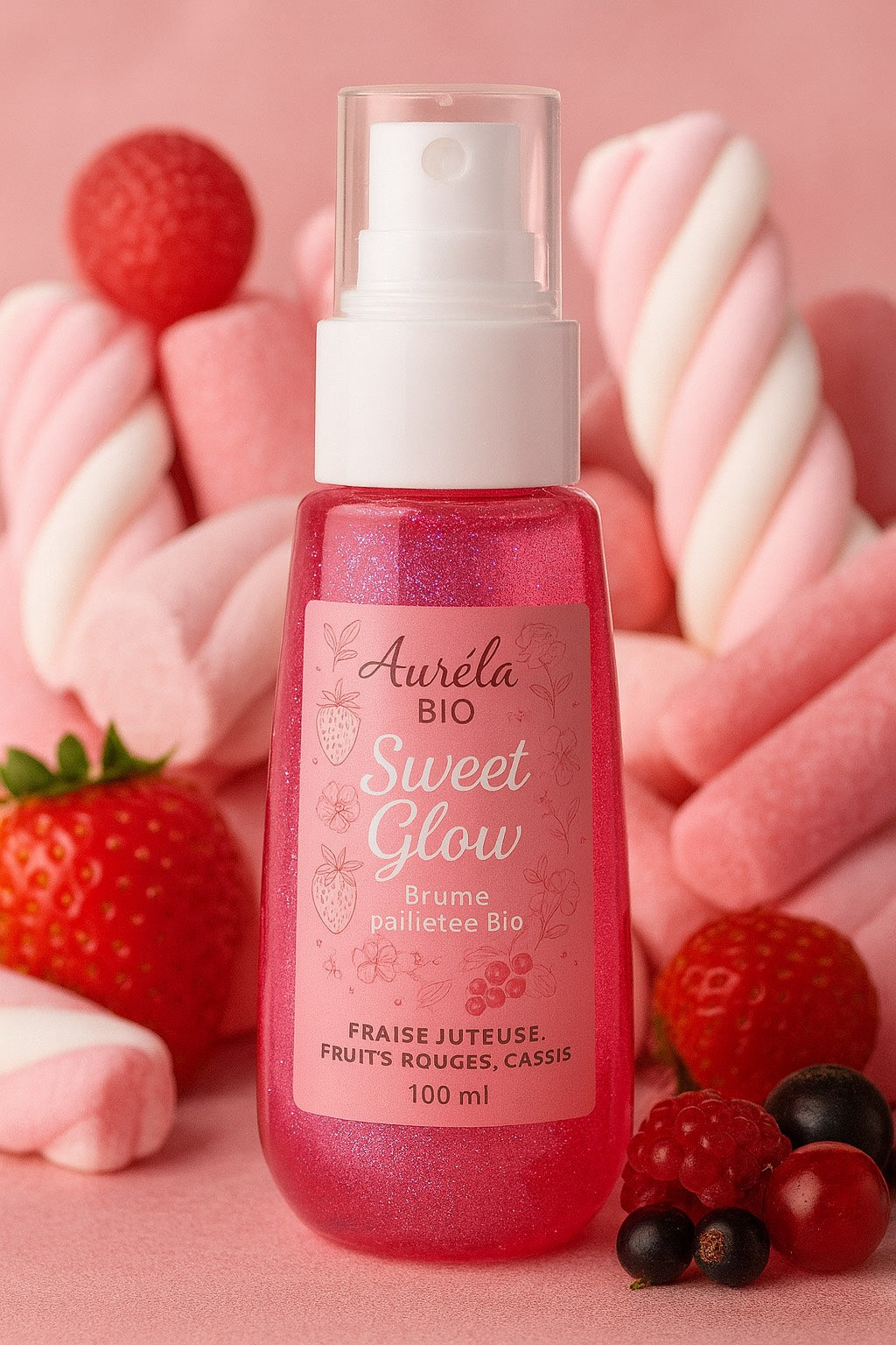🍭 Sweet Glow – Brume Pailletée Bio